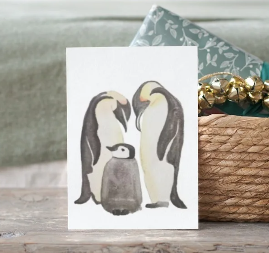 Penguin Foldover Notecards image 0