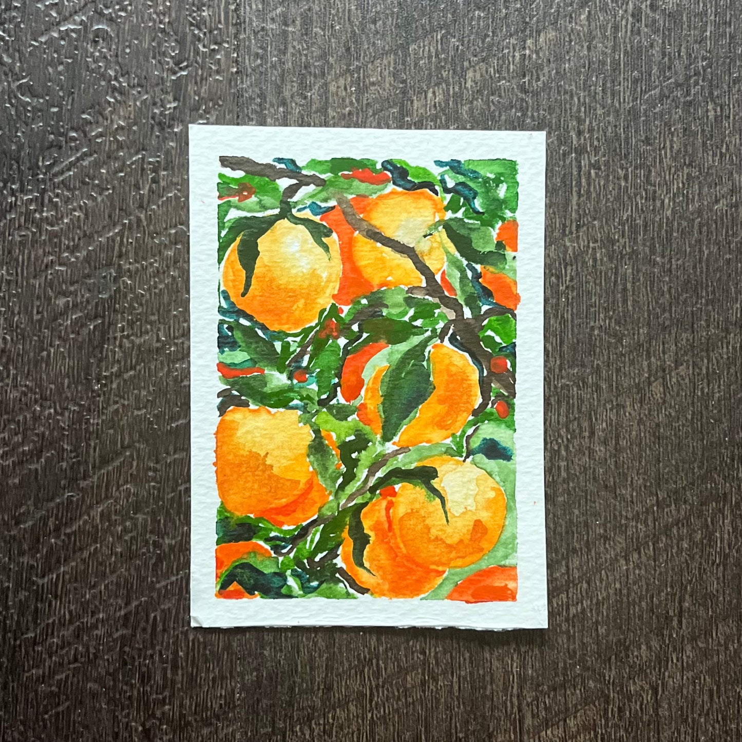 ACEO Oranges Watercolor