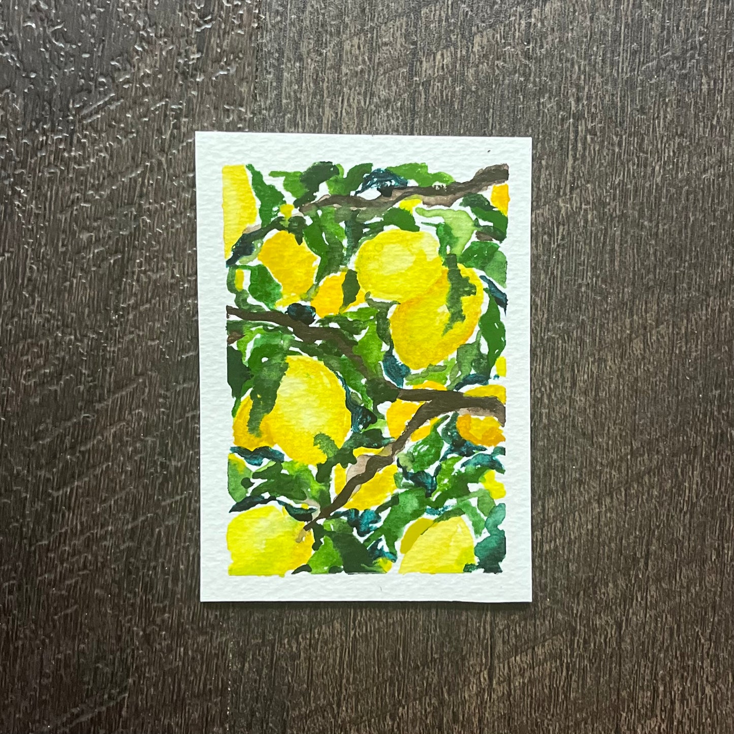 ACEO Lemons Watercolor