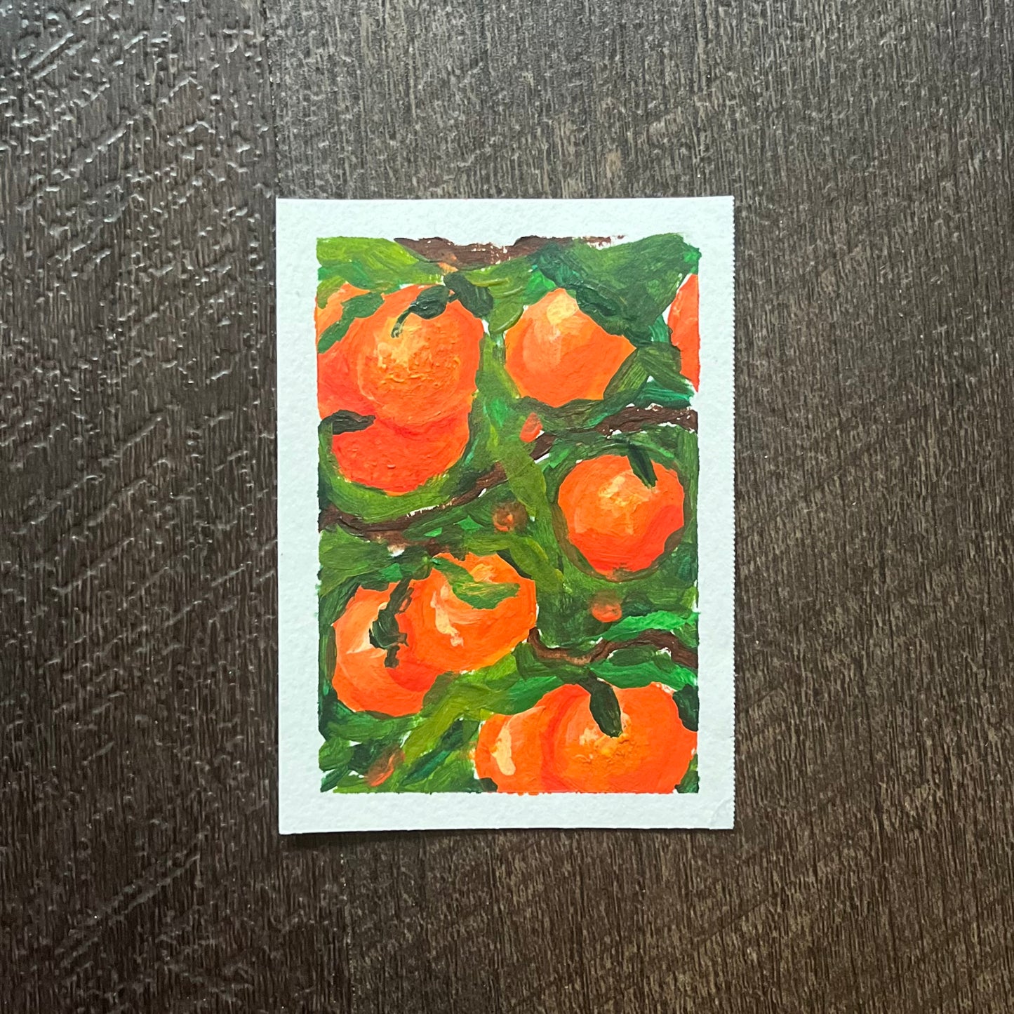 ACEO Oranges Acrylic