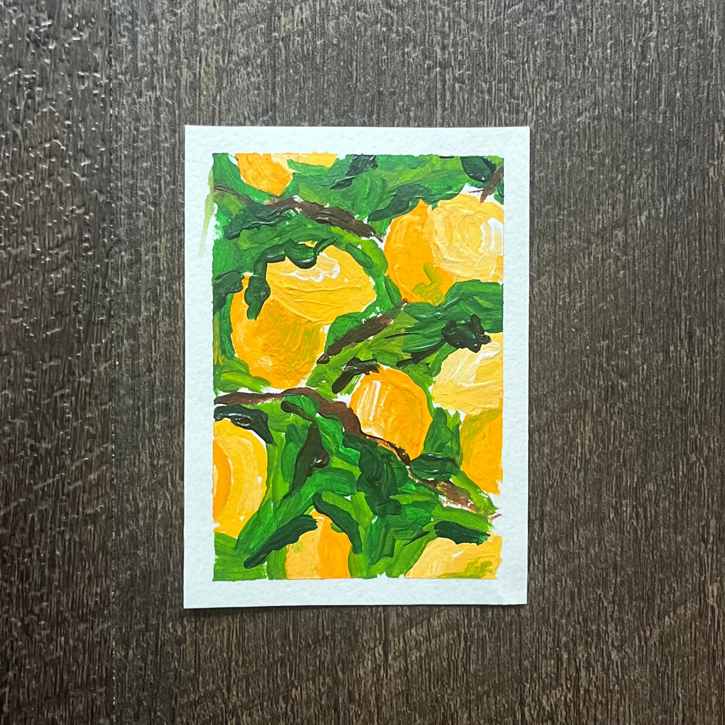 ACEO Lemons Acrylic