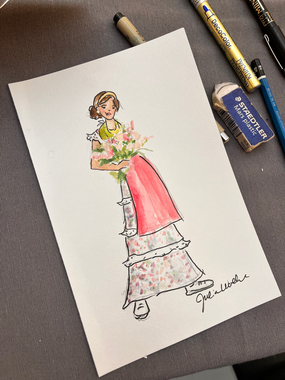 Watercolor Fashion Illustration
