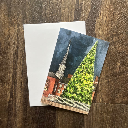 City Hall Christmas Tree Card