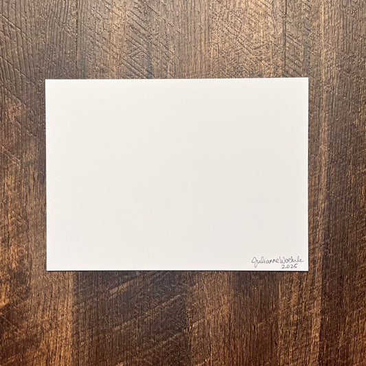 Blue & White Carry Out Print