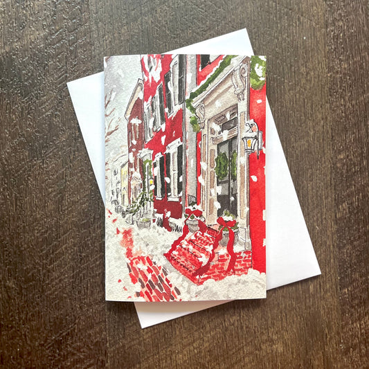 Cameron Street in the Snow Card